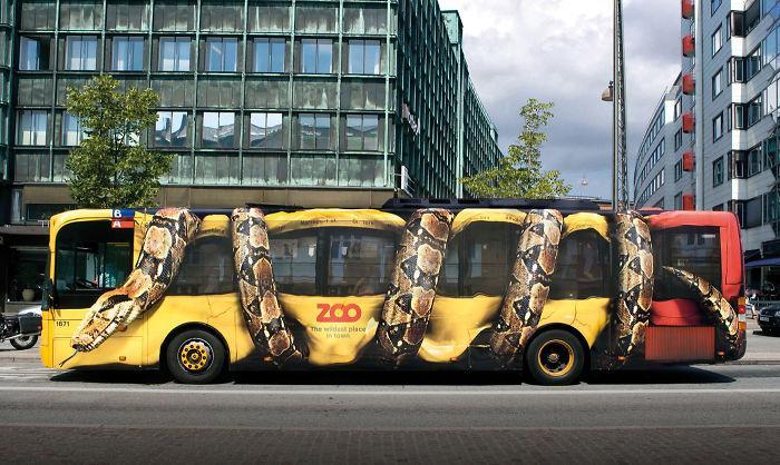 خلاقانه ترین و زیباترین تبلیغات اتوبوسی
