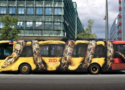 خلاقانه ترین و زیباترین تبلیغات اتوبوسی